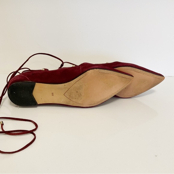 Halogen Lace Up Pointed Studded Ballet Flats - Picture 8 of 8
